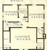 An illustration from The plan book of American dwellings : being a compilation of original home designs, showing actual photographic exteriors and floor plans of moderately priced bungalows, cottages, residences (1914)