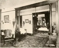 An illustration from The plan book of American dwellings : being a compilation of original home designs, showing actual photographic exteriors and floor plans of moderately priced bungalows, cottages, residences (1914)