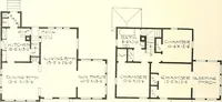 An illustration from The plan book of American dwellings : being a compilation of original home designs, showing actual photographic exteriors and floor plans of moderately priced bungalows, cottages, residences (1914)
