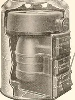An illustration from The plan book of American dwellings : being a compilation of original home designs, showing actual photographic exteriors and floor plans of moderately priced bungalows, cottages, residences (1914)