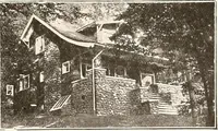 An illustration from The plan book of American dwellings : being a compilation of original home designs, showing actual photographic exteriors and floor plans of moderately priced bungalows, cottages, residences (1914)