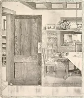 An illustration from The plan book of American dwellings : being a compilation of original home designs, showing actual photographic exteriors and floor plans of moderately priced bungalows, cottages, residences (1914)