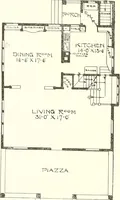 An illustration from The plan book of American dwellings : being a compilation of original home designs, showing actual photographic exteriors and floor plans of moderately priced bungalows, cottages, residences (1914)