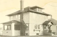 An illustration from The plan book of American dwellings : being a compilation of original home designs, showing actual photographic exteriors and floor plans of moderately priced bungalows, cottages, residences (1914)