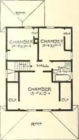 An illustration from The plan book of American dwellings : being a compilation of original home designs, showing actual photographic exteriors and floor plans of moderately priced bungalows, cottages, residences (1914)