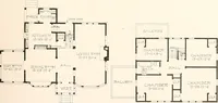 An illustration from The plan book of American dwellings : being a compilation of original home designs, showing actual photographic exteriors and floor plans of moderately priced bungalows, cottages, residences (1914)