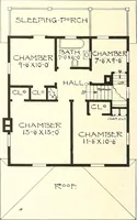 An illustration from The plan book of American dwellings : being a compilation of original home designs, showing actual photographic exteriors and floor plans of moderately priced bungalows, cottages, residences (1914)
