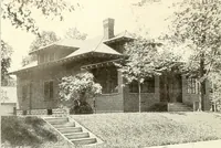 An illustration from The plan book of American dwellings : being a compilation of original home designs, showing actual photographic exteriors and floor plans of moderately priced bungalows, cottages, residences (1914)