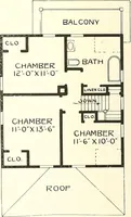 An illustration from The plan book of American dwellings : being a compilation of original home designs, showing actual photographic exteriors and floor plans of moderately priced bungalows, cottages, residences (1914)