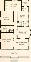 An illustration from The plan book of American dwellings : being a compilation of original home designs, showing actual photographic exteriors and floor plans of moderately priced bungalows, cottages, residences (1914)