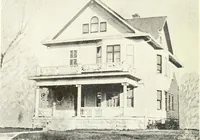 An illustration from The plan book of American dwellings : being a compilation of original home designs, showing actual photographic exteriors and floor plans of moderately priced bungalows, cottages, residences (1914)