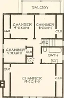 An illustration from The plan book of American dwellings : being a compilation of original home designs, showing actual photographic exteriors and floor plans of moderately priced bungalows, cottages, residences (1914)