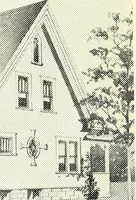 An illustration from The plan book of American dwellings : being a compilation of original home designs, showing actual photographic exteriors and floor plans of moderately priced bungalows, cottages, residences (1914)