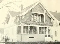 An illustration from The plan book of American dwellings : being a compilation of original home designs, showing actual photographic exteriors and floor plans of moderately priced bungalows, cottages, residences (1914)