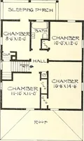 An illustration from The plan book of American dwellings : being a compilation of original home designs, showing actual photographic exteriors and floor plans of moderately priced bungalows, cottages, residences (1914)