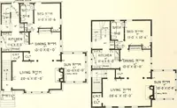 An illustration from The plan book of American dwellings : being a compilation of original home designs, showing actual photographic exteriors and floor plans of moderately priced bungalows, cottages, residences (1914)