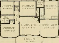 An illustration from Plan book of Harris homes : book number seventy six (1920)