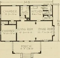 An illustration from Plan book of Harris homes : book number seventy six (1920)