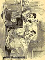 An illustration from Plane and plank, or, The mishaps of a mechanic (1870)