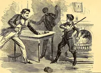 An illustration from Plane and plank, or, The mishaps of a mechanic (1870)