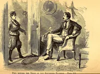 An illustration from Plane and plank, or, The mishaps of a mechanic (1870)