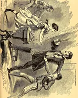 An illustration from Plane and plank, or, The mishaps of a mechanic (1870)