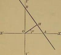 An illustration from Plane and solid analytic geometry; an elementary textbook (1901)