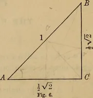 An illustration from Plane and spherical trigonometry (1887)