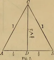 An illustration from Plane and spherical trigonometry (1887)