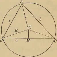 An illustration from Plane and spherical trigonometry (1887)