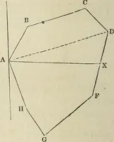An illustration from Plane trigonometry, and its application to mensuration and land surveying. Accompanied with all the necessary logarithmic and trigonometric tables (1852)