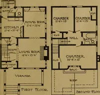 An illustration from The Plan Shop bungalows / Rollin S. Tuttle (1920)