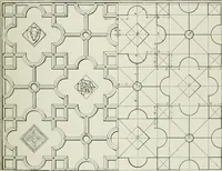 An illustration from Plastering, plain and decorative. A practical treatise on the art & craft of plastering and modelling, including full descriptions of the various tools, materials, processes, and appliances employed ... together with an account of historical plastering in England, Scotland, and Ireland, accompanied by numerous examples (1899)