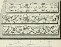An illustration from Plastering, plain and decorative. A practical treatise on the art & craft of plastering and modelling, including full descriptions of the various tools, materials, processes, and appliances employed ... together with an account of historical plastering in England, Scotland, and Ireland, accompanied by numerous examples (1899)