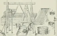 An illustration from Plastering, plain and decorative. A practical treatise on the art & craft of plastering and modelling, including full descriptions of the various tools, materials, processes, and appliances employed ... together with an account of historical plastering in England, Scotland, and Ireland, accompanied by numerous examples (1899)