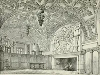 An illustration from Plastering, plain and decorative. A practical treatise on the art & craft of plastering and modelling, including full descriptions of the various tools, materials, processes, and appliances employed ... together with an account of historical plastering in England, Scotland, and Ireland, accompanied by numerous examples (1899)