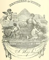 An illustration from American book-plates, a guide to their study with examples ... With a bibliography by Eben Hewins ... Illustrated with many reproductions of rare and interesting book-plates and in the finer editions with many prints from the original coppers both old and recent (1905)