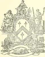 An illustration from American book-plates, a guide to their study with examples ... With a bibliography by Eben Hewins ... Illustrated with many reproductions of rare and interesting book-plates and in the finer editions with many prints from the original coppers both old and recent (1905)