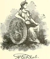 An illustration from American book-plates, a guide to their study with examples ... With a bibliography by Eben Hewins ... Illustrated with many reproductions of rare and interesting book-plates and in the finer editions with many prints from the original coppers both old and recent (1905)