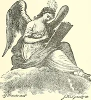 An illustration from American book-plates, a guide to their study with examples ... With a bibliography by Eben Hewins ... Illustrated with many reproductions of rare and interesting book-plates and in the finer editions with many prints from the original coppers both old and recent (1905)