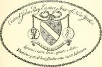 An illustration from American book-plates, a guide to their study with examples ... With a bibliography by Eben Hewins ... Illustrated with many reproductions of rare and interesting book-plates and in the finer editions with many prints from the original coppers both old and recent (1905)