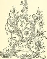 An illustration from American book-plates, a guide to their study with examples ... With a bibliography by Eben Hewins ... Illustrated with many reproductions of rare and interesting book-plates and in the finer editions with many prints from the original coppers both old and recent (1905)