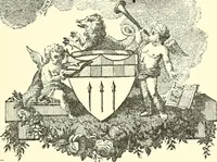 An illustration from American book-plates, a guide to their study with examples ... With a bibliography by Eben Hewins ... Illustrated with many reproductions of rare and interesting book-plates and in the finer editions with many prints from the original coppers both old and recent (1905)