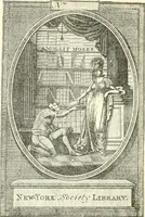 An illustration from American book-plates, a guide to their study with examples ... With a bibliography by Eben Hewins ... Illustrated with many reproductions of rare and interesting book-plates and in the finer editions with many prints from the original coppers both old and recent (1905)