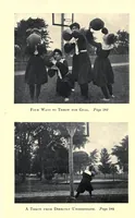 Picture 7 of 7 from Play : comprising games for the kindergarten, playground, schoolroom and college : how to coach and play girl's basket-ball, etc. (1910), leaf 251