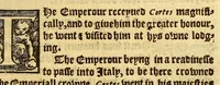 An illustration from The pleasant historie of the conquest of the VVeast India, now called New Spayne, atchieued by the vvorthy prince Hernando Cortes ... (1578)