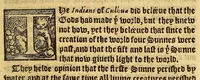 An illustration from The pleasant historie of the conquest of the VVeast India, now called New Spayne, atchieued by the vvorthy prince Hernando Cortes ... (1578)