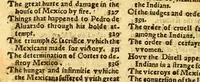 An illustration from The pleasant historie of the conquest of the VVeast India, now called New Spayne, atchieued by the vvorthy prince Hernando Cortes ... (1578)