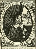 An illustration from Poems, both English and Latin. The songs were set in musick by Henry Lawes (1645)