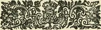 An illustration from Poems, both English and Latin. The songs were set in musick by Henry Lawes (1645)